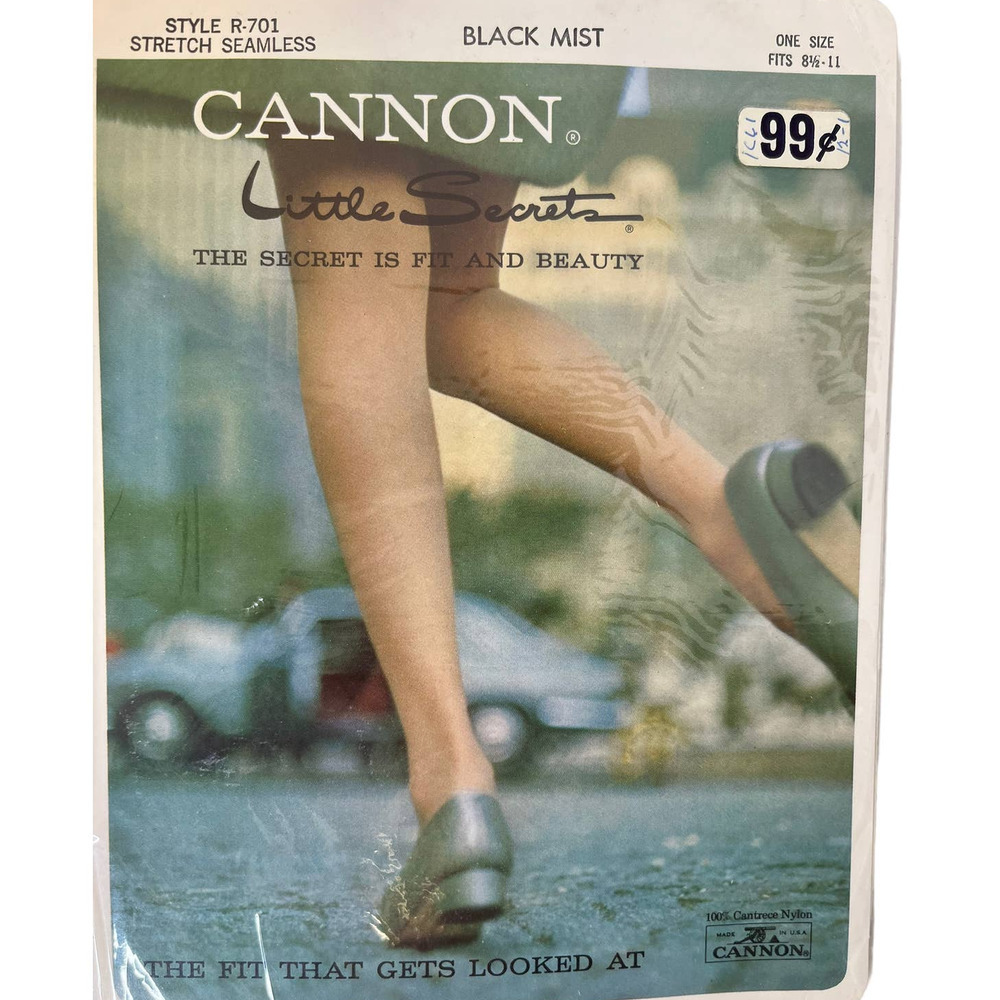 Cannon Vintage Nylons Seamless Dead Stock NIP